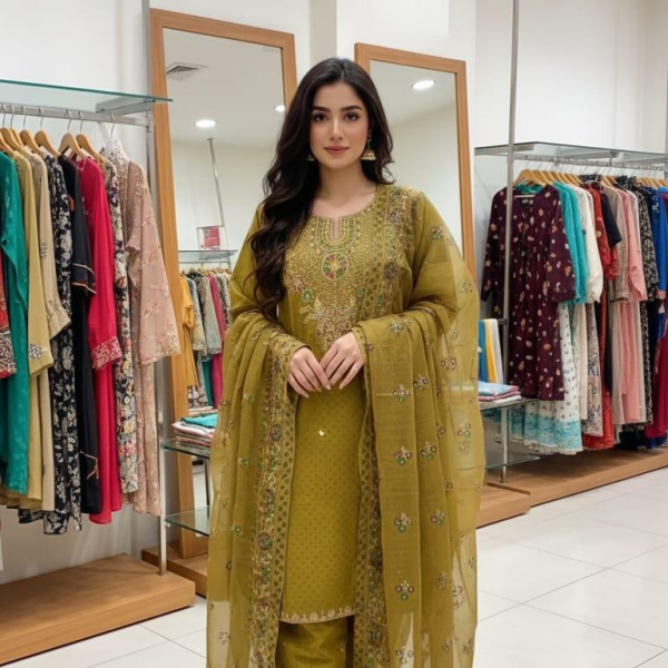 Eid al-Fitr Collection – Stitched 3 Piece Cotton Suit