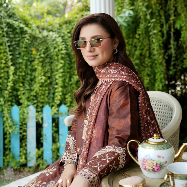 Stitched Embroidered Winter Corduroy 3-Piece Suit