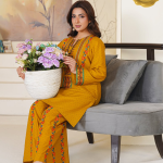 Mustard Bloom – Embroidered Lawn 2PC Eid Edition