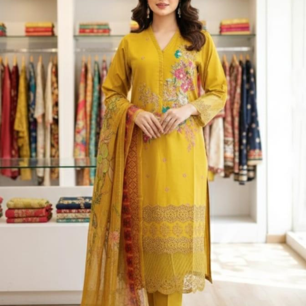 Eid al-Fitr Collection – Stitched 3 Piece Cotton Lawn