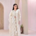 Ivory Whisper – Chiffon Elegance
