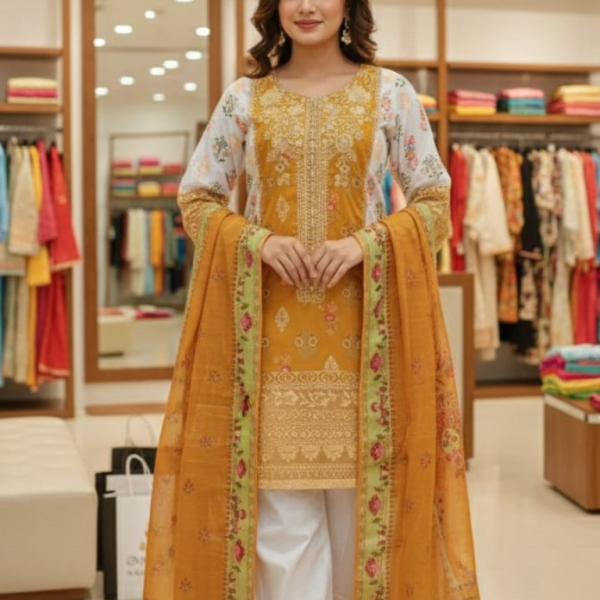 Eid al-Fitr Collection – Stitched 3 Piece Cotton Lawn