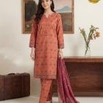 Printed Lawn 3-Piece Stitched Suit