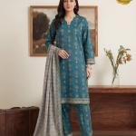 Printed Lawn 3-Piece Stitched Suit